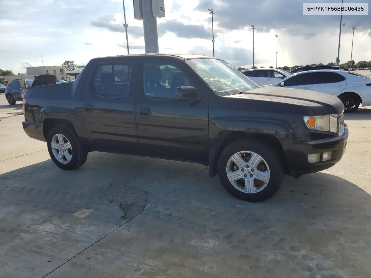 2011 Honda Ridgeline Rtl VIN: 5FPYK1F56BB006435 Lot: 73837234