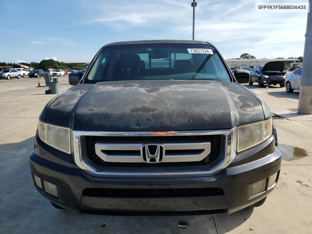 2011 Honda Ridgeline Rtl VIN: 5FPYK1F56BB006435 Lot: 73837234