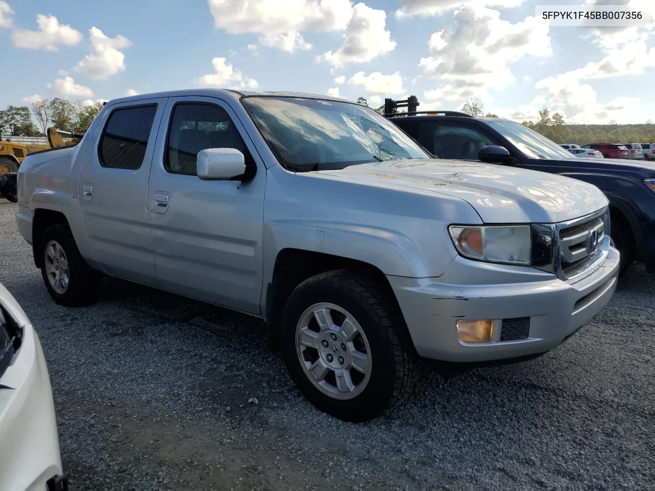 2011 Honda Ridgeline Rts VIN: 5FPYK1F45BB007356 Lot: 73854154