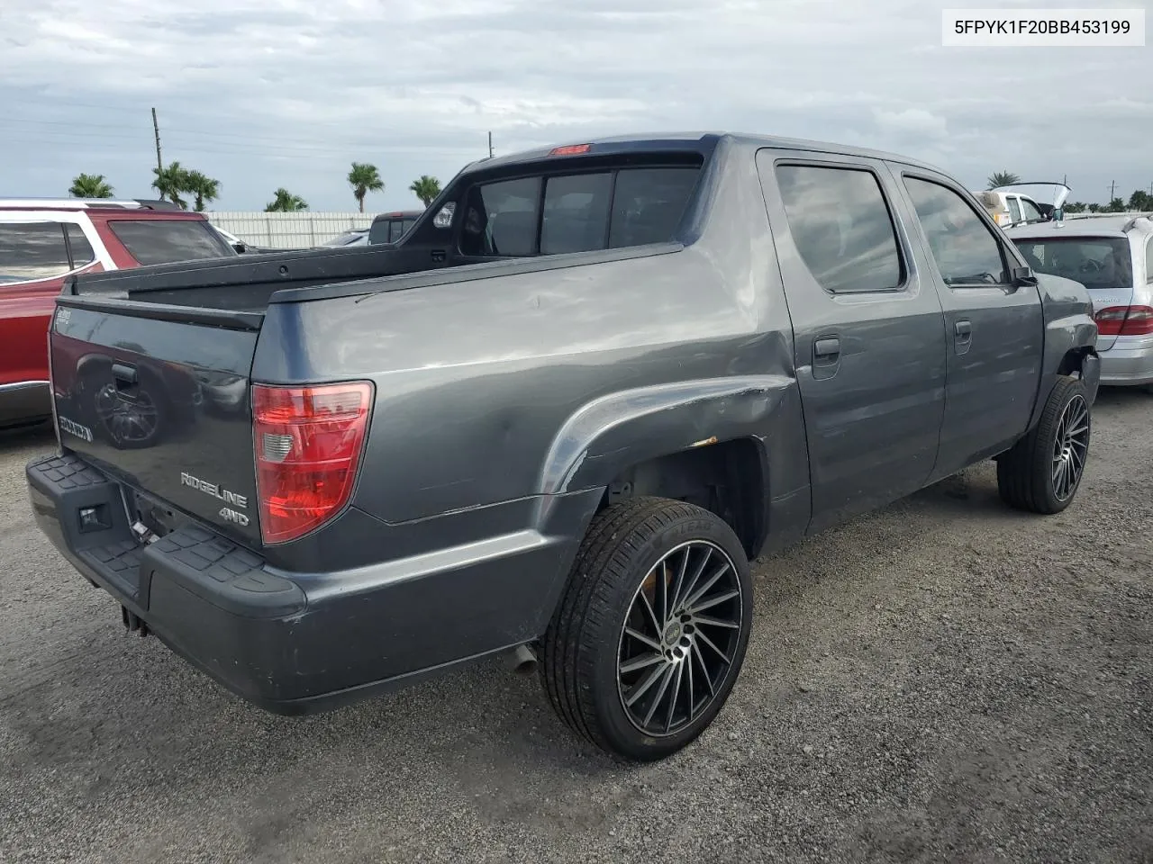 2011 Honda Ridgeline Rt VIN: 5FPYK1F20BB453199 Lot: 74787464