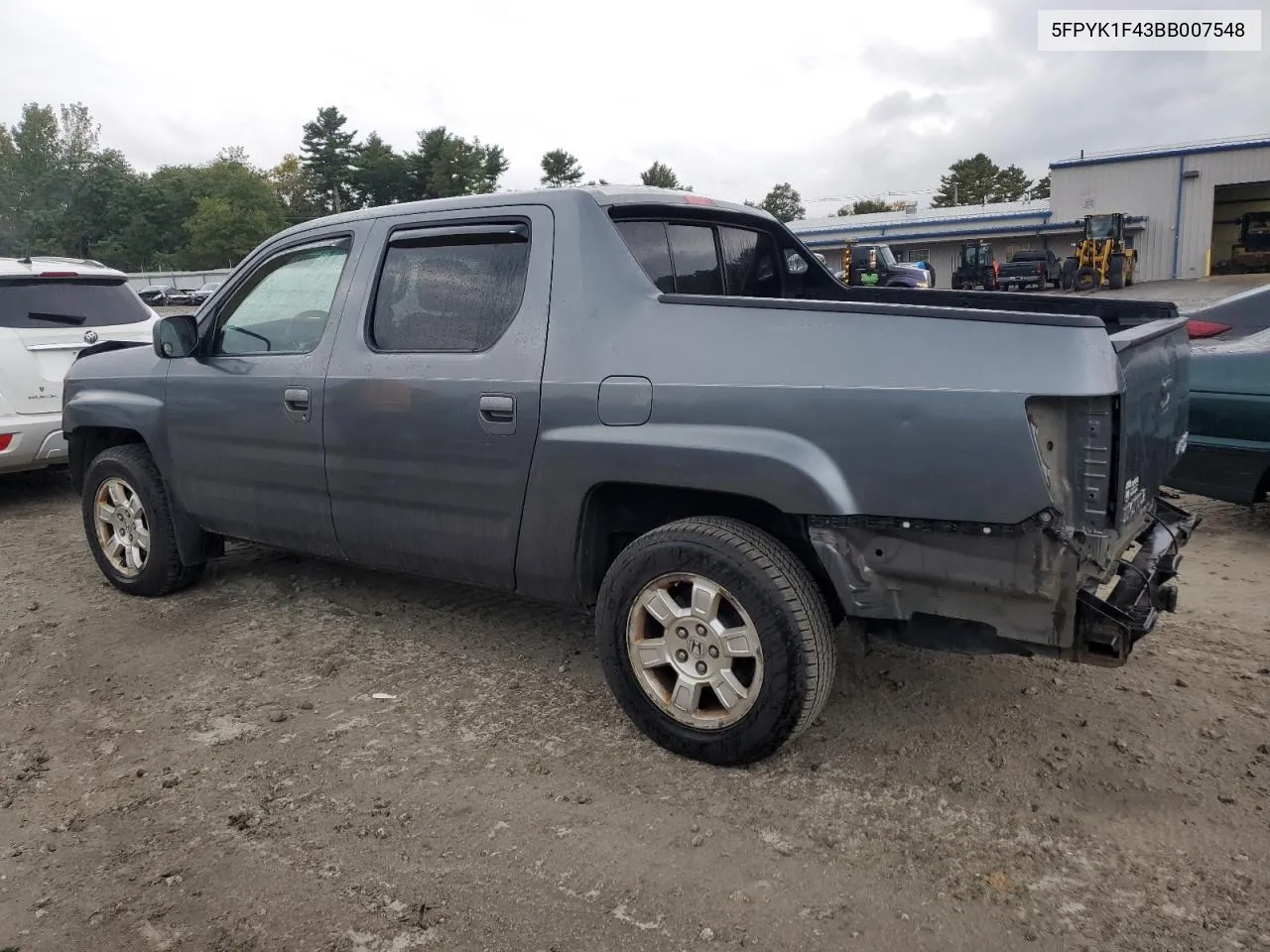 2011 Honda Ridgeline Rts VIN: 5FPYK1F43BB007548 Lot: 74873624