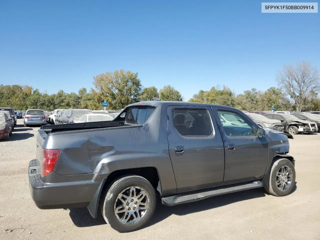 2011 Honda Ridgeline Rtl VIN: 5FPYK1F50BB009914 Lot: 75945894