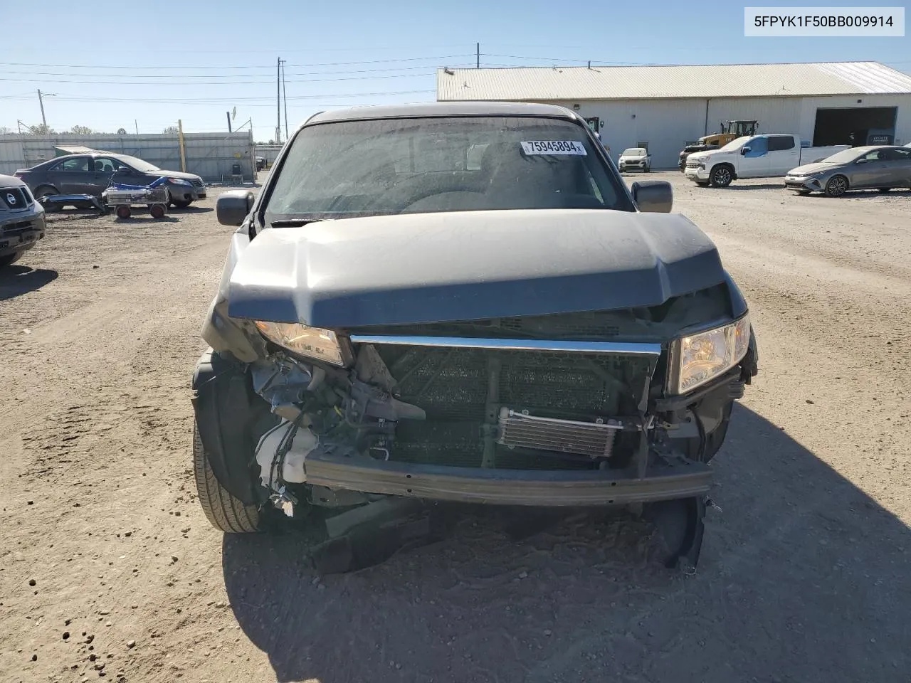 2011 Honda Ridgeline Rtl VIN: 5FPYK1F50BB009914 Lot: 75945894