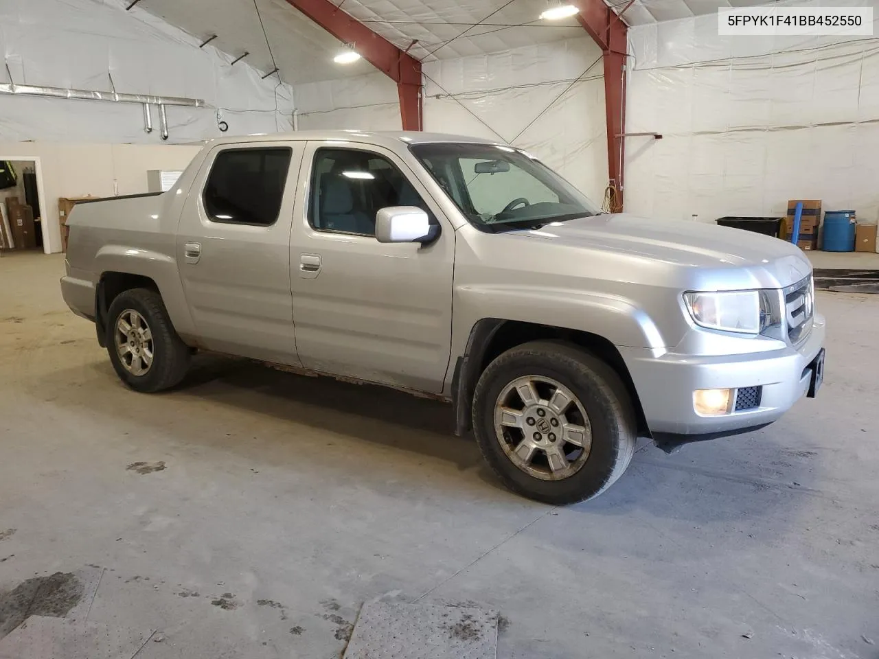 2011 Honda Ridgeline Rts VIN: 5FPYK1F41BB452550 Lot: 77418954