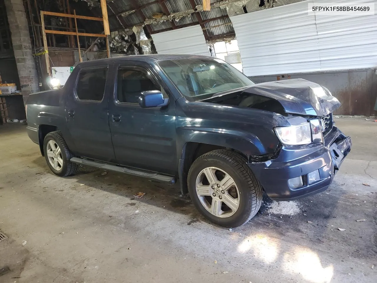 2011 Honda Ridgeline Rtl VIN: 5FPYK1F58BB454689 Lot: 77618364