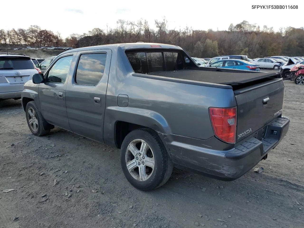 2011 Honda Ridgeline Rtl VIN: 5FPYK1F53BB011608 Lot: 78705244