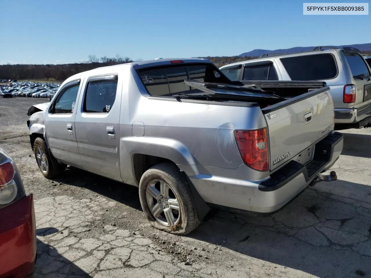 2011 Honda Ridgeline Rtl VIN: 5FPYK1F5XBB009385 Lot: 79945054