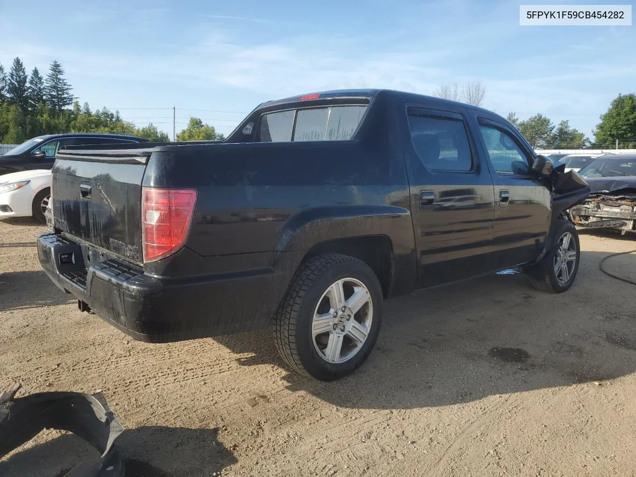 2012 Honda Ridgeline Rtl VIN: 5FPYK1F59CB454282 Lot: 68022014