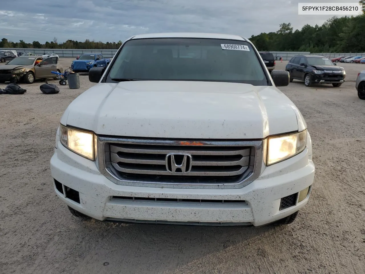 5FPYK1F28CB456210 2012 Honda Ridgeline Rt