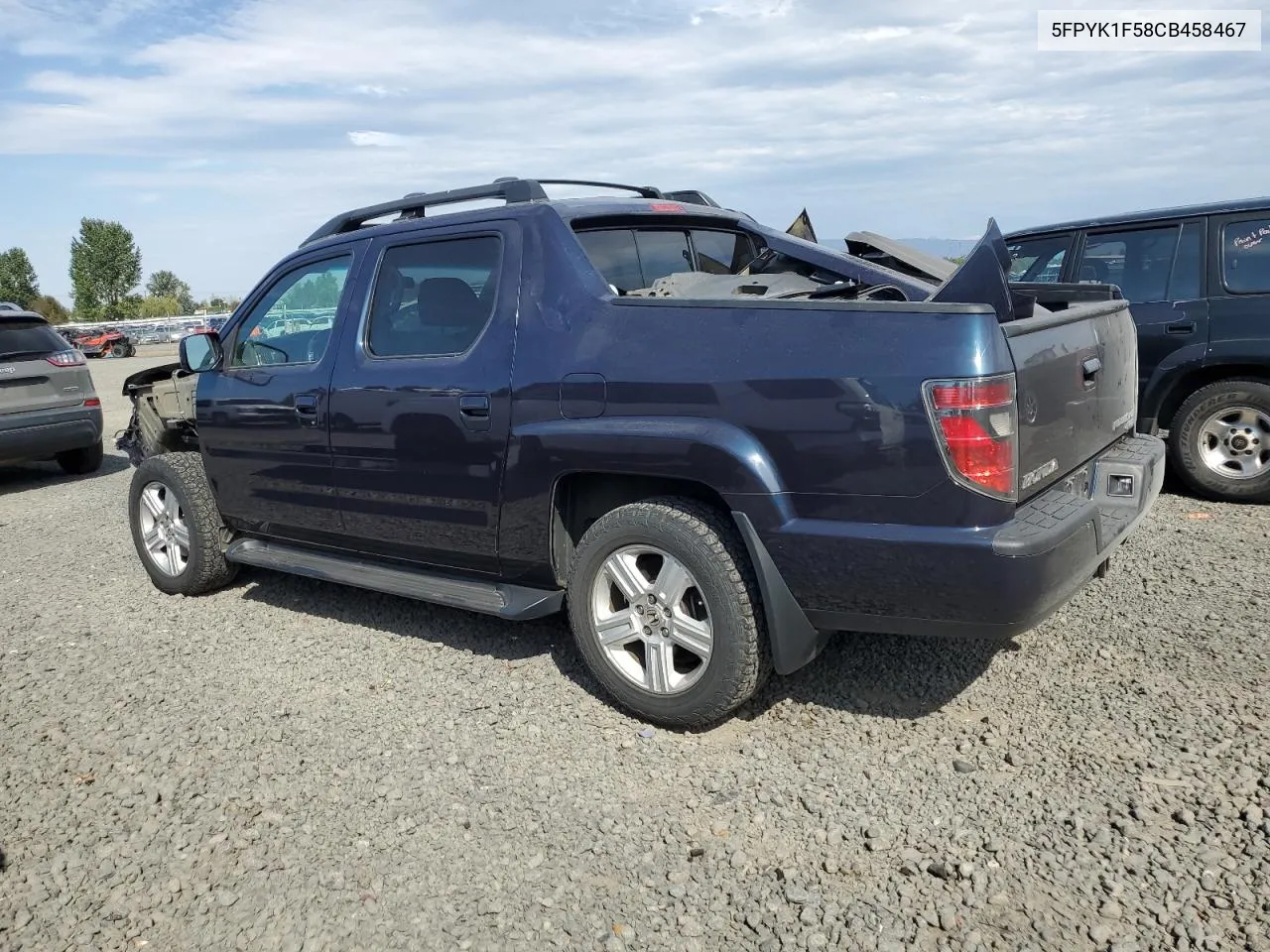 2012 Honda Ridgeline Rtl VIN: 5FPYK1F58CB458467 Lot: 71584384