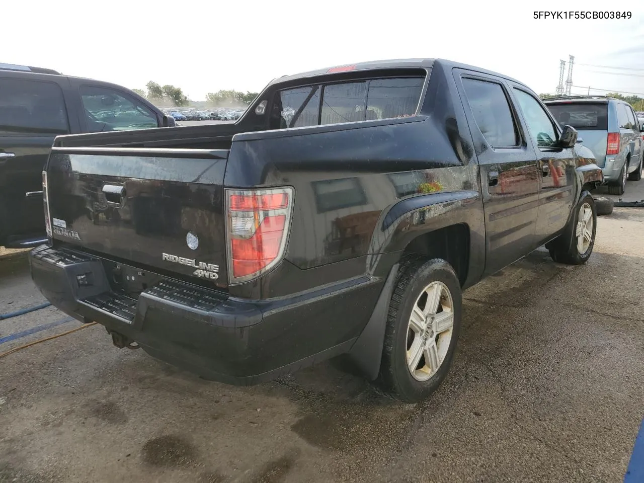 2012 Honda Ridgeline Rtl VIN: 5FPYK1F55CB003849 Lot: 71586974