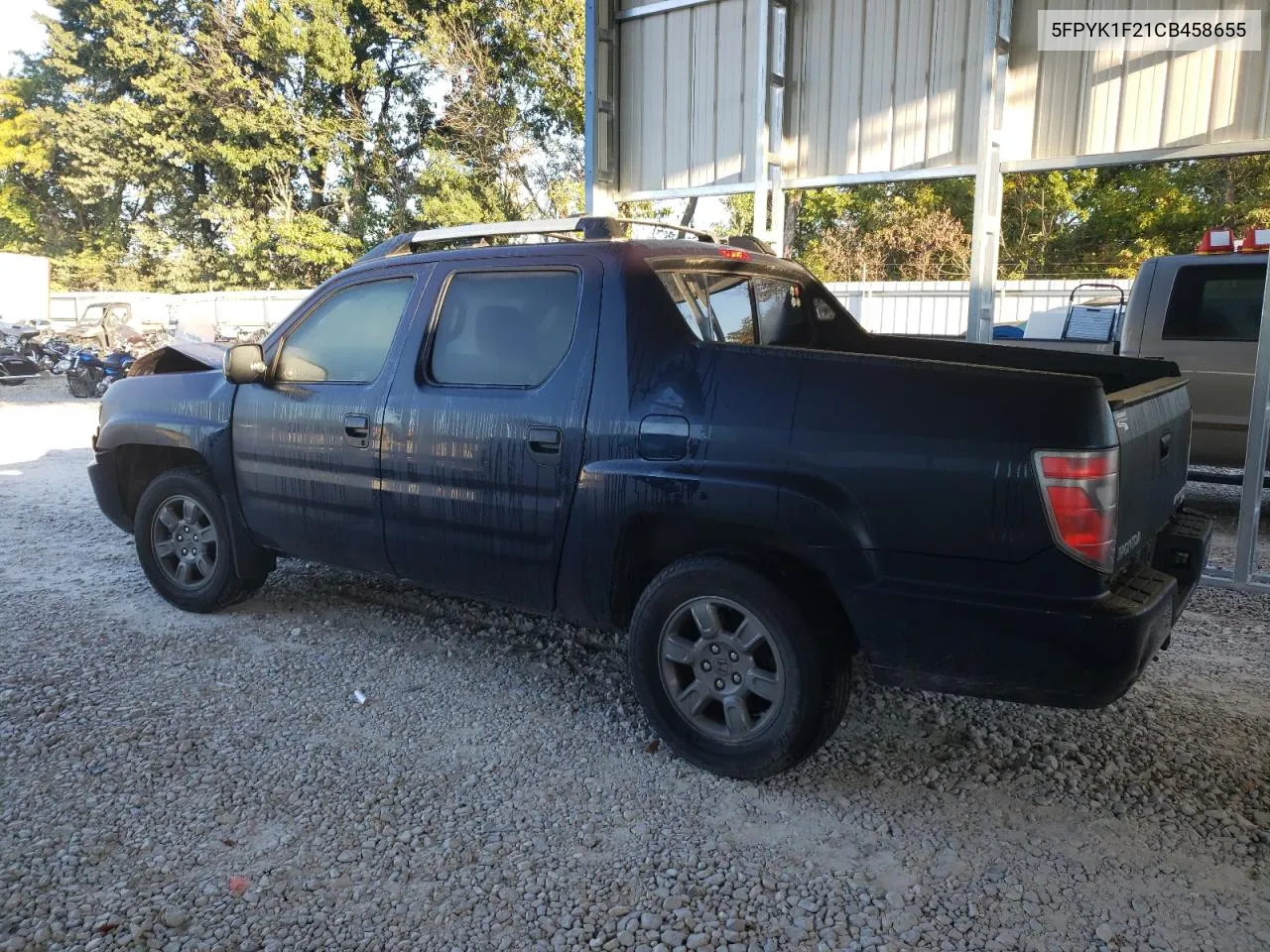 2012 Honda Ridgeline Rt VIN: 5FPYK1F21CB458655 Lot: 73167424