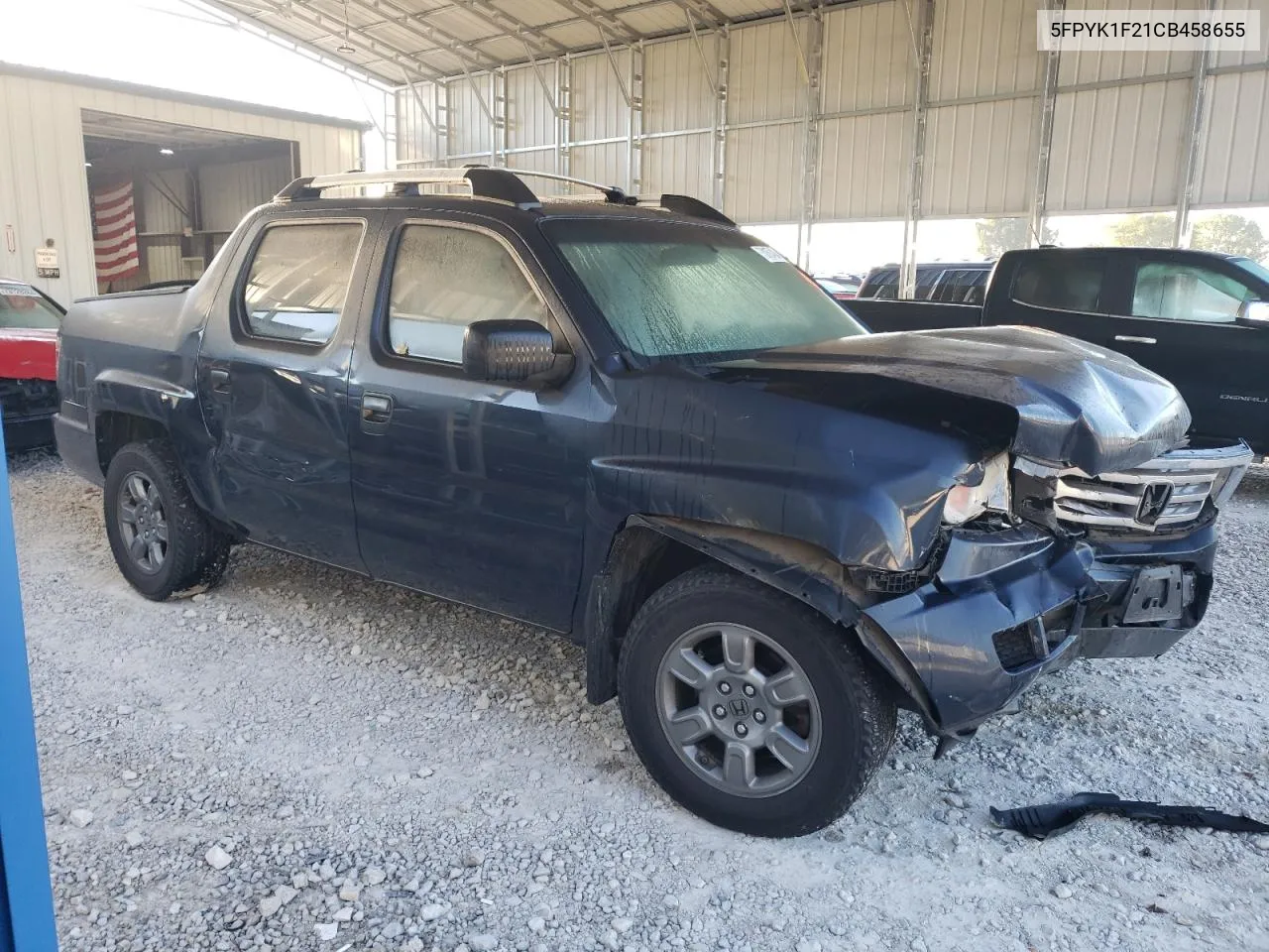 2012 Honda Ridgeline Rt VIN: 5FPYK1F21CB458655 Lot: 73167424