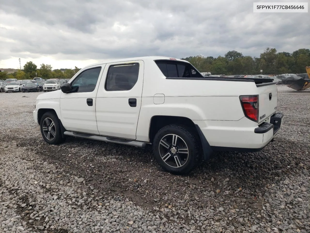 2012 Honda Ridgeline Sport VIN: 5FPYK1F77CB456646 Lot: 73510104