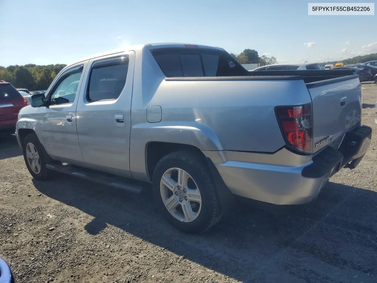 2012 Honda Ridgeline Rtl VIN: 5FPYK1F55CB452206 Lot: 74694204