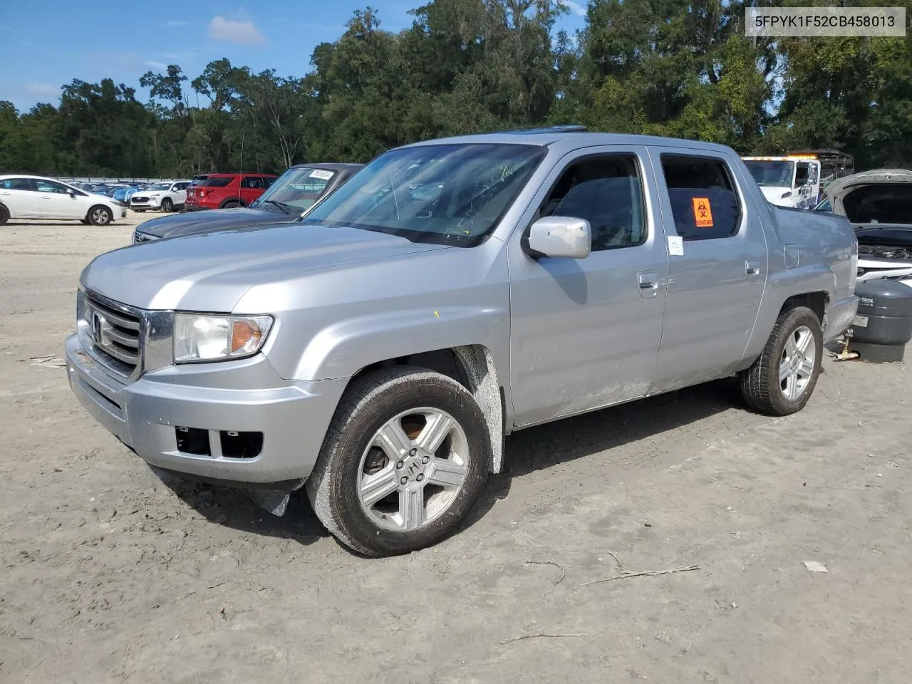 2012 Honda Ridgeline Rtl VIN: 5FPYK1F52CB458013 Lot: 75085694