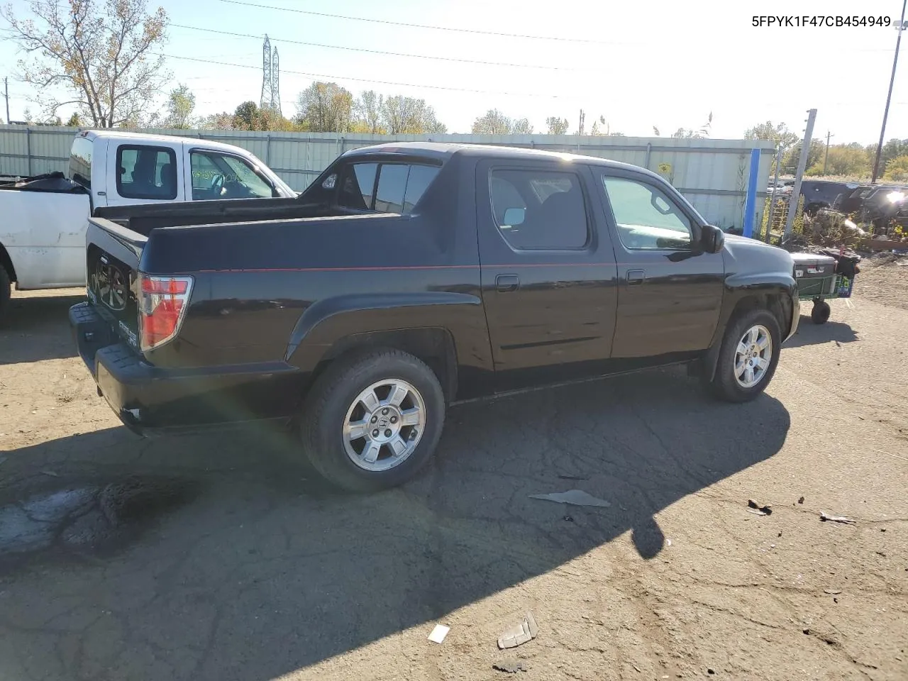 2012 Honda Ridgeline Rts VIN: 5FPYK1F47CB454949 Lot: 76261464