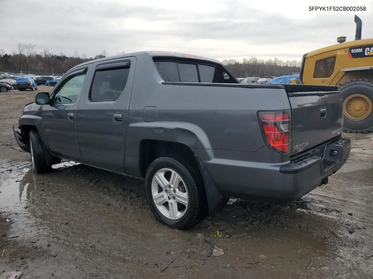 2012 Honda Ridgeline Rtl VIN: 5FPYK1F52CB002058 Lot: 80638994