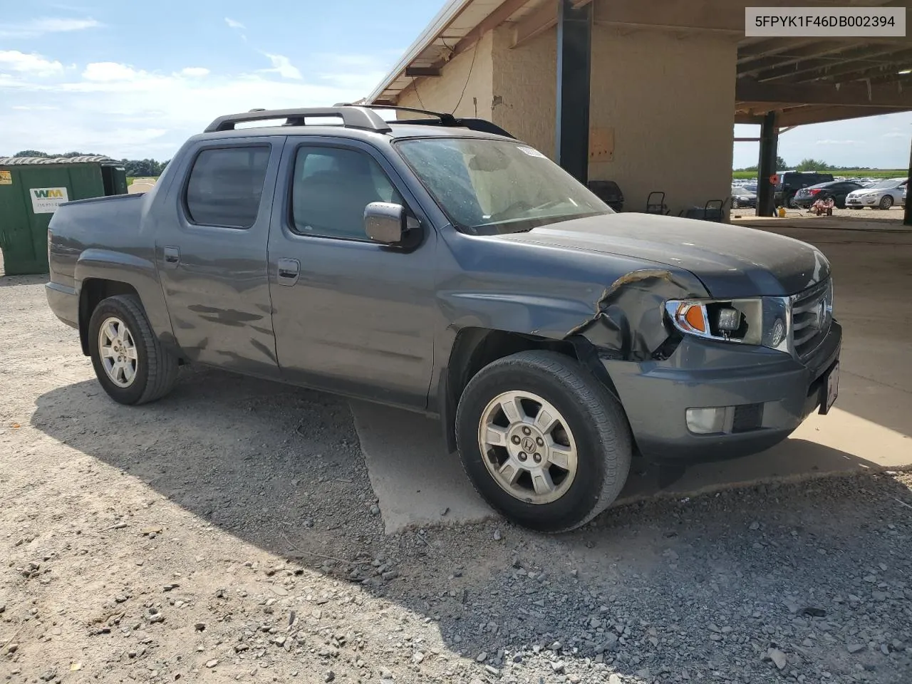 2013 Honda Ridgeline Rts VIN: 5FPYK1F46DB002394 Lot: 58872204