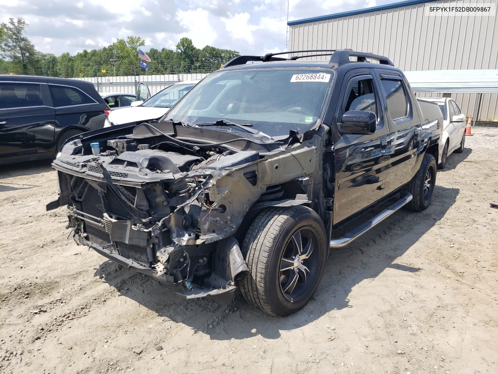 2013 Honda Ridgeline Rtl VIN: 5FPYK1F52DB009867 Lot: 62268844