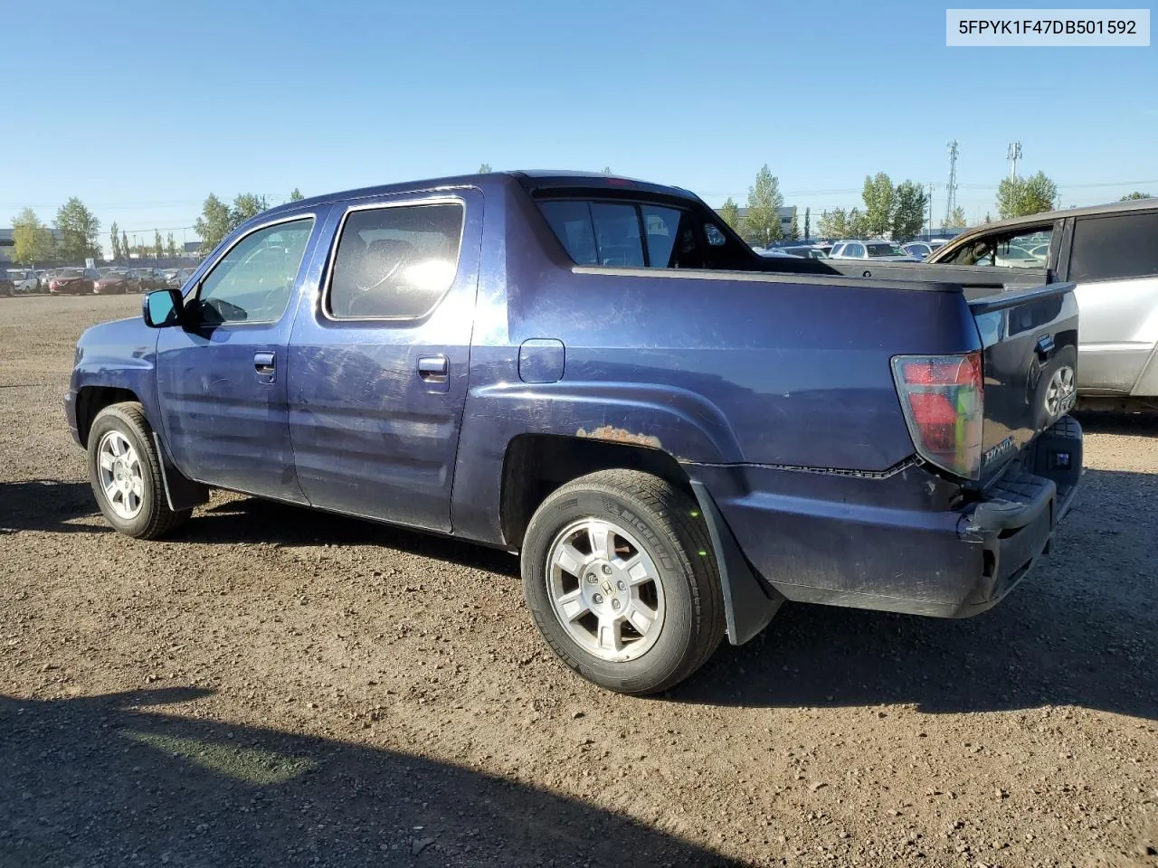 2013 Honda Ridgeline Rts VIN: 5FPYK1F47DB501592 Lot: 63582403