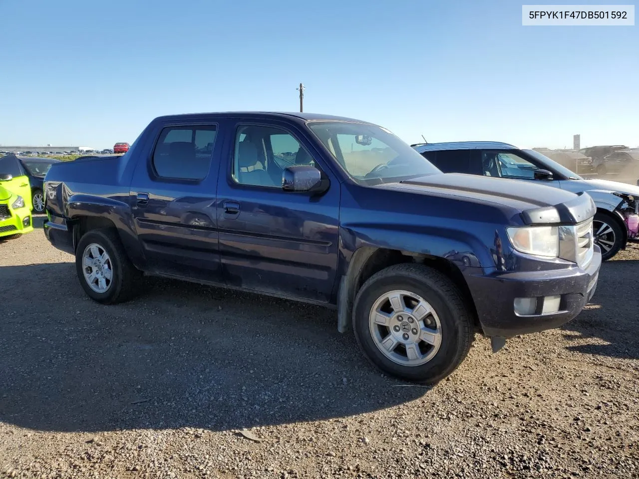 2013 Honda Ridgeline Rts VIN: 5FPYK1F47DB501592 Lot: 63582403