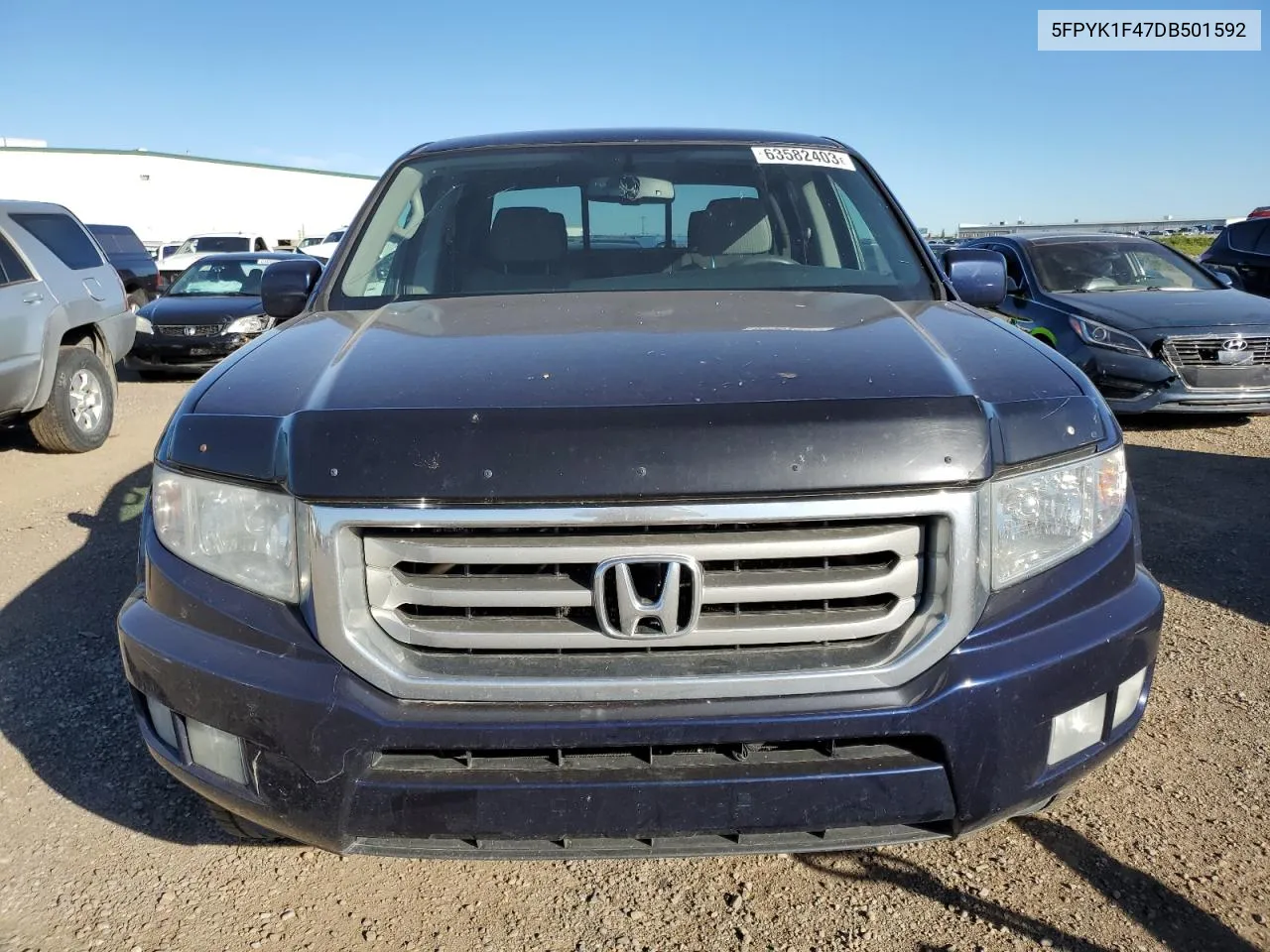 2013 Honda Ridgeline Rts VIN: 5FPYK1F47DB501592 Lot: 63582403