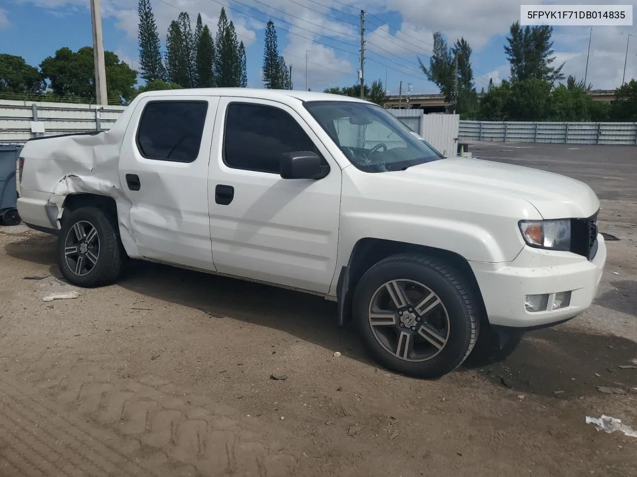 2013 Honda Ridgeline Sport VIN: 5FPYK1F71DB014835 Lot: 68248264