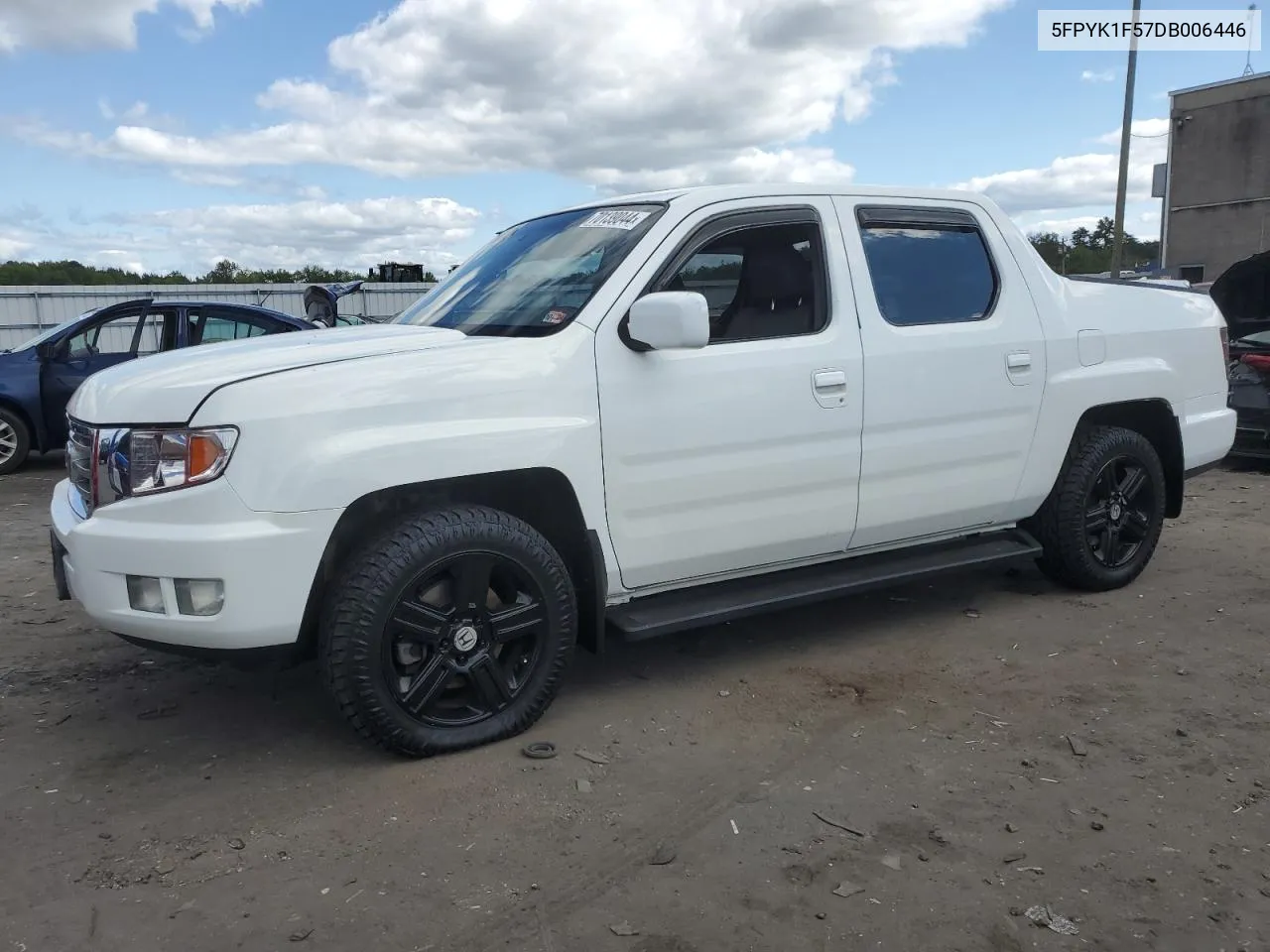 2013 Honda Ridgeline Rtl VIN: 5FPYK1F57DB006446 Lot: 70139044