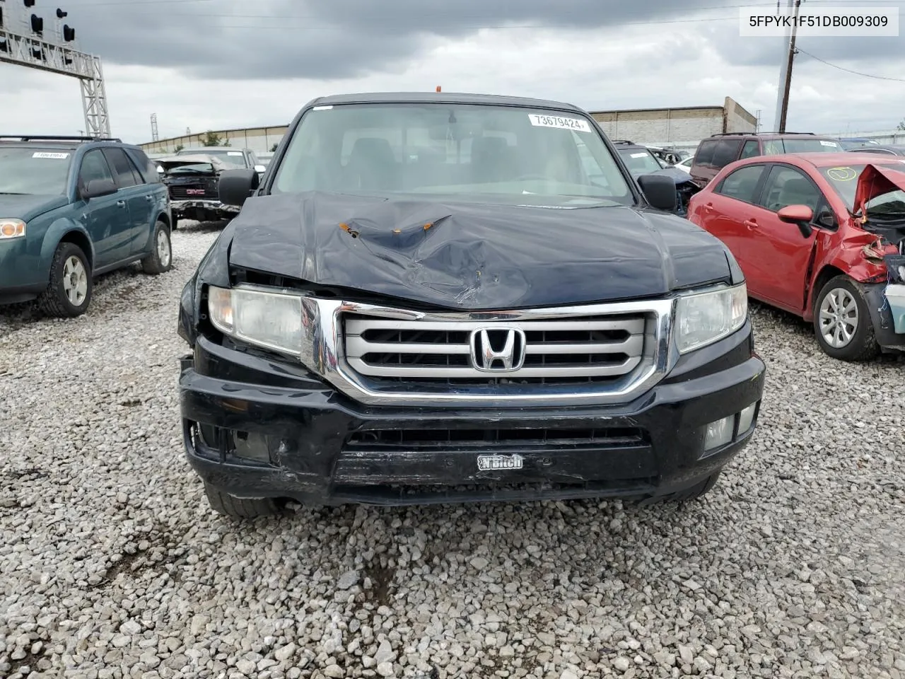 2013 Honda Ridgeline Rtl VIN: 5FPYK1F51DB009309 Lot: 73679424