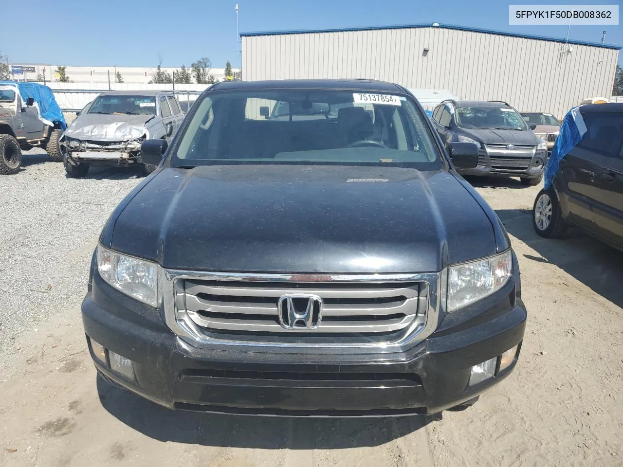 2013 Honda Ridgeline Rtl VIN: 5FPYK1F50DB008362 Lot: 75137854