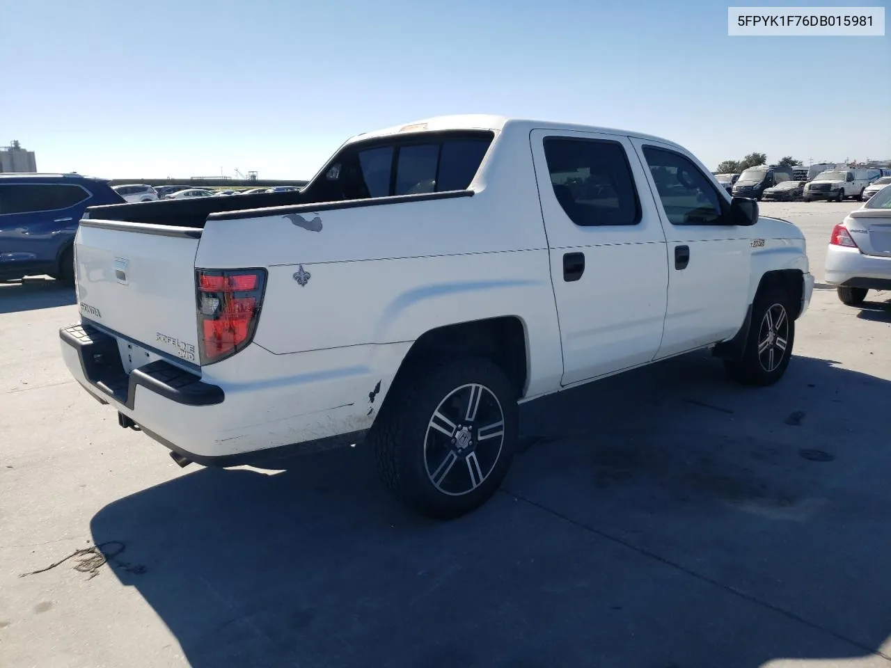 2013 Honda Ridgeline Sport VIN: 5FPYK1F76DB015981 Lot: 75883614