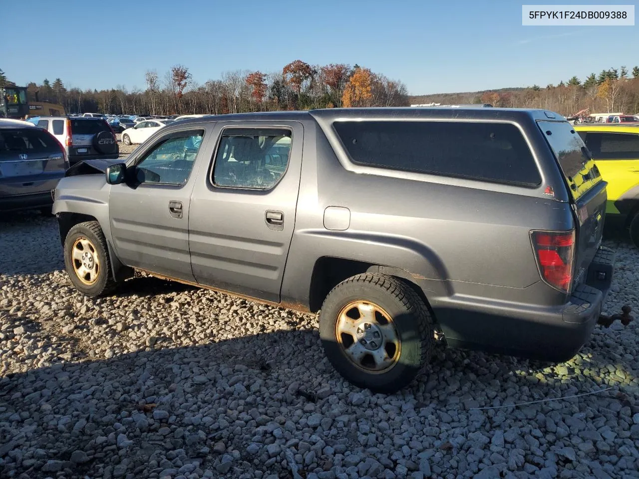 2013 Honda Ridgeline Rt VIN: 5FPYK1F24DB009388 Lot: 77687174