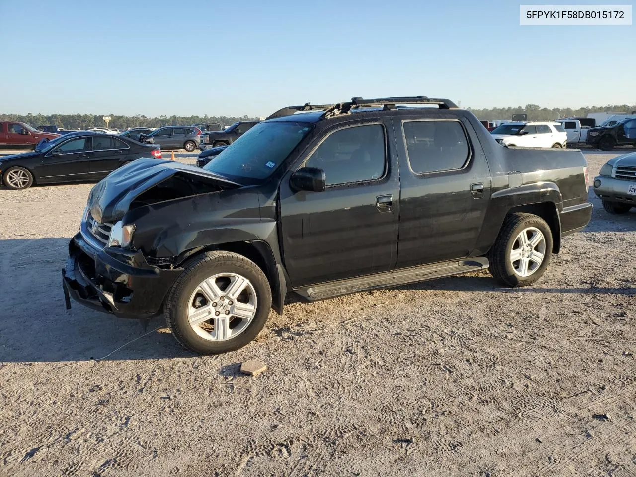 2013 Honda Ridgeline Rtl VIN: 5FPYK1F58DB015172 Lot: 80645324