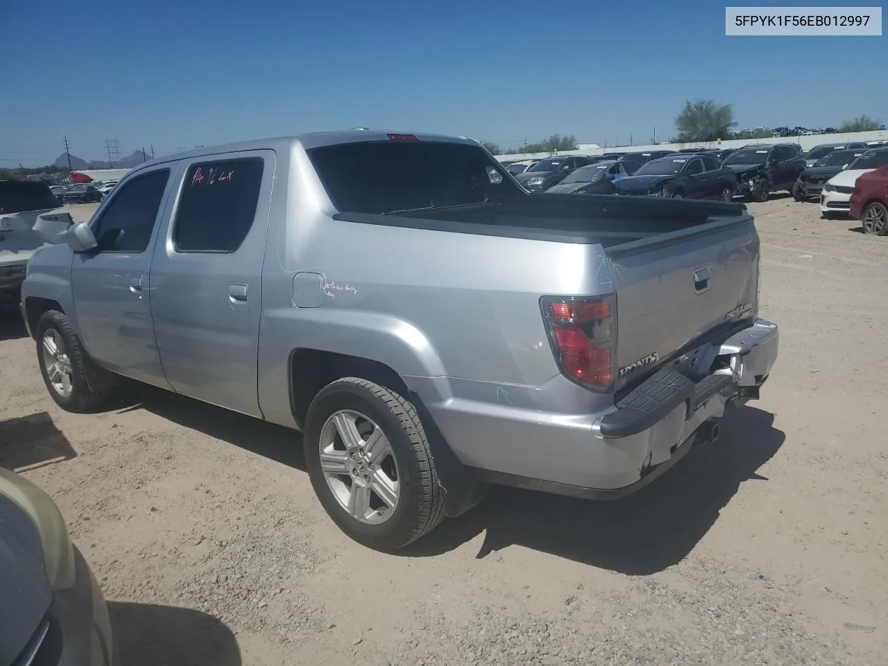 2014 Honda Ridgeline Rtl VIN: 5FPYK1F56EB012997 Lot: 71434814