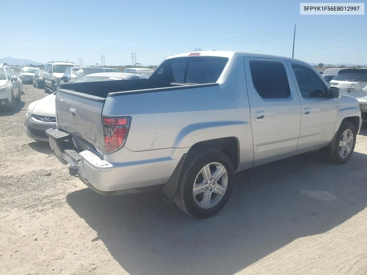 2014 Honda Ridgeline Rtl VIN: 5FPYK1F56EB012997 Lot: 71434814