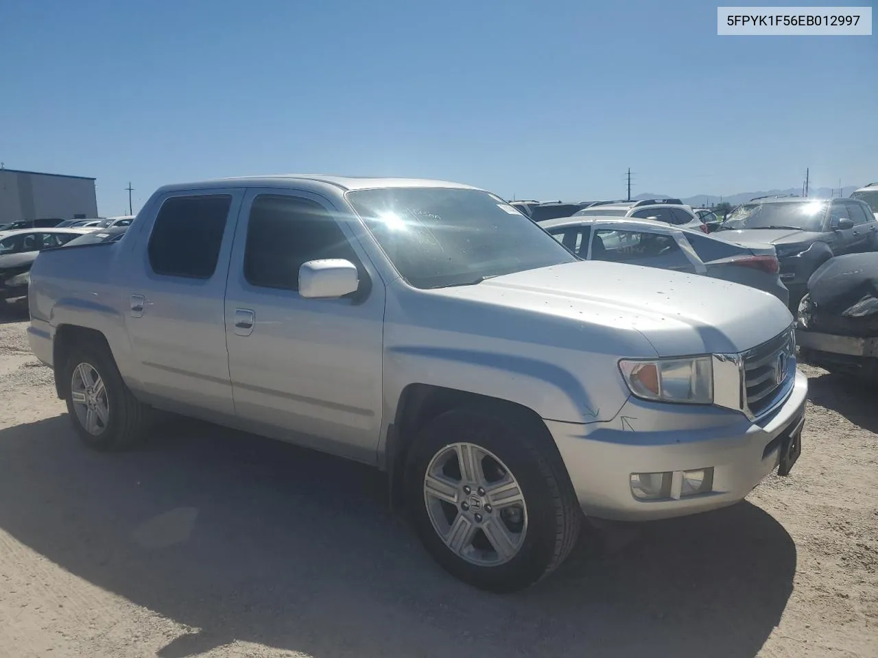 2014 Honda Ridgeline Rtl VIN: 5FPYK1F56EB012997 Lot: 71434814