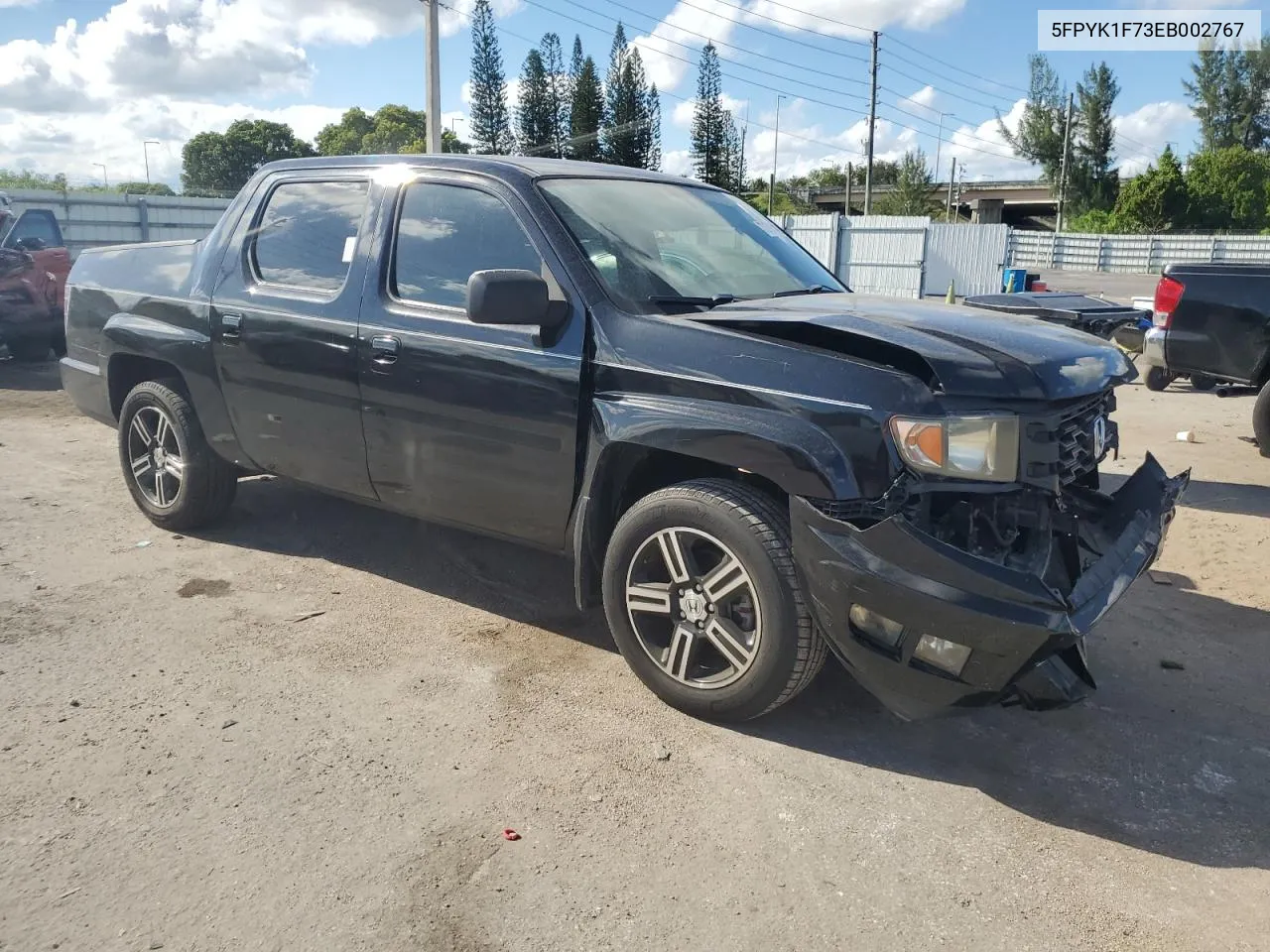 2014 Honda Ridgeline Sport VIN: 5FPYK1F73EB002767 Lot: 72799544