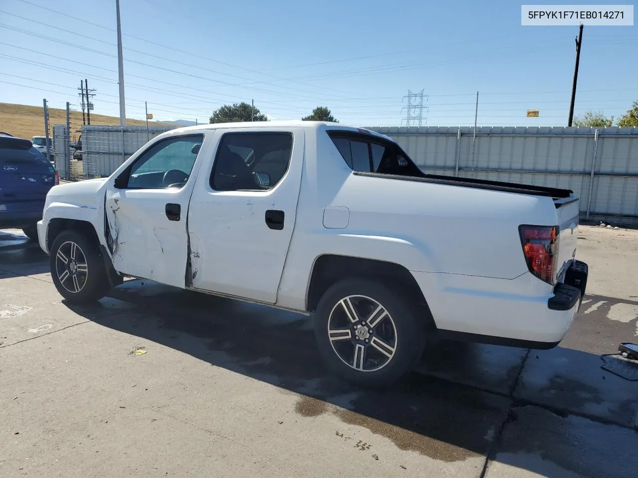 2014 Honda Ridgeline Sport VIN: 5FPYK1F71EB014271 Lot: 72983314