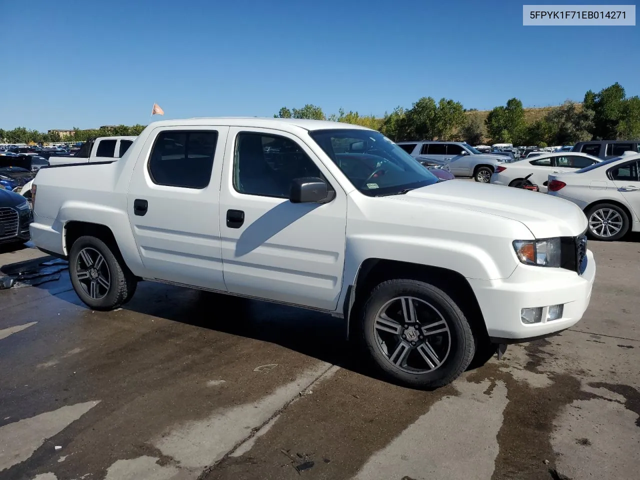 2014 Honda Ridgeline Sport VIN: 5FPYK1F71EB014271 Lot: 72983314