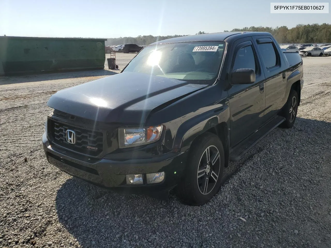 2014 Honda Ridgeline Sport VIN: 5FPYK1F75EB010627 Lot: 73995394