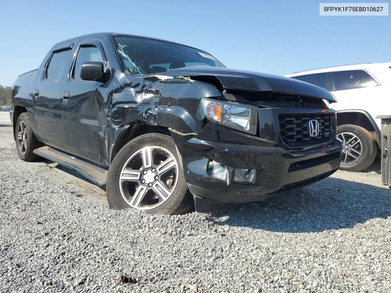 2014 Honda Ridgeline Sport VIN: 5FPYK1F75EB010627 Lot: 73995394