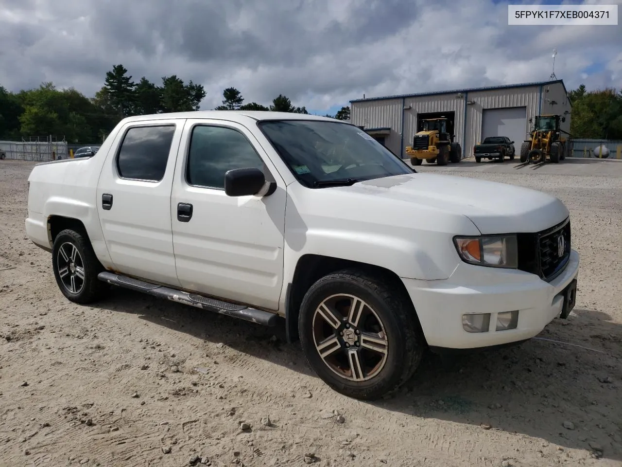 2014 Honda Ridgeline Sport VIN: 5FPYK1F7XEB004371 Lot: 74335994