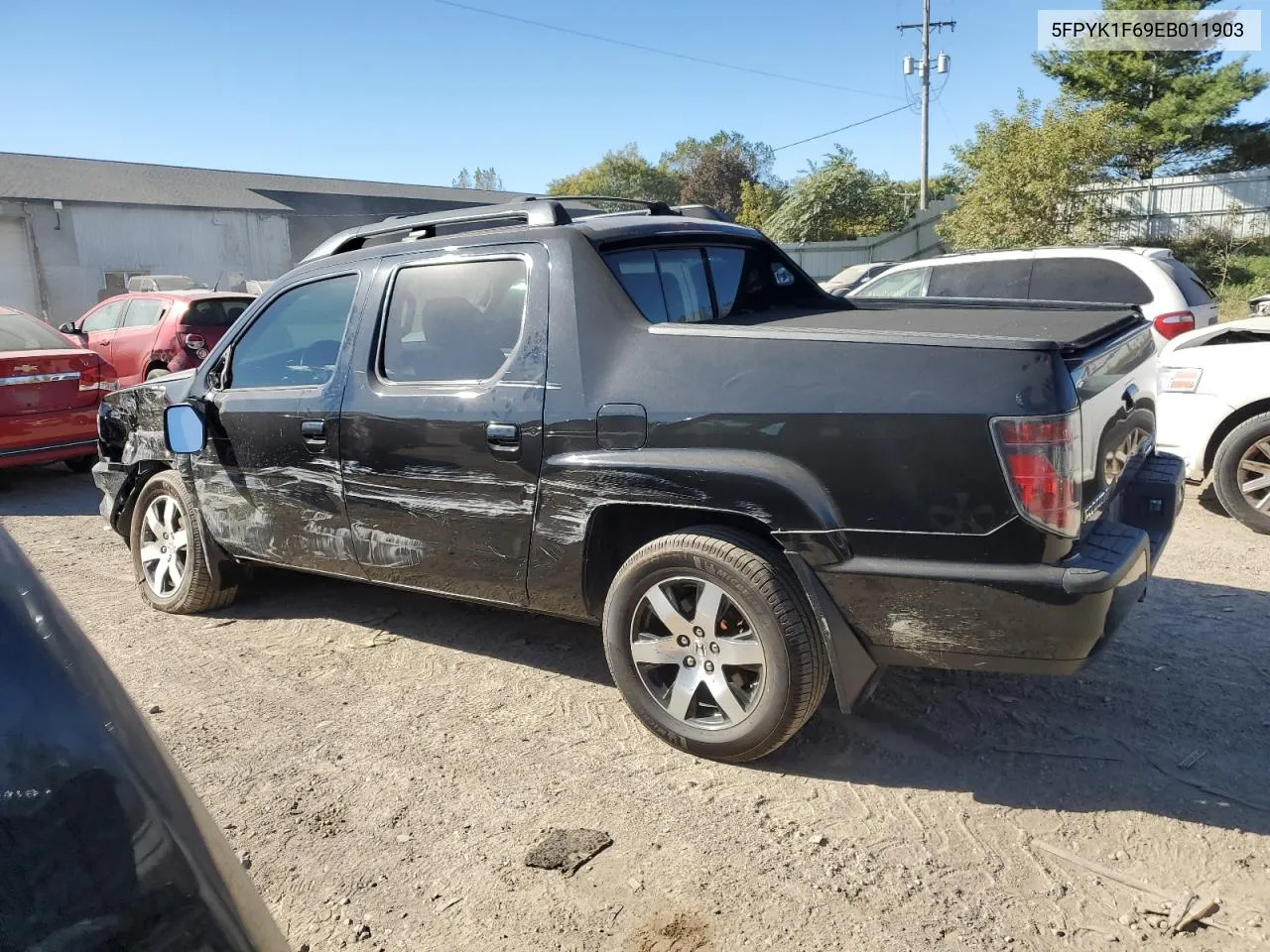 2014 Honda Ridgeline Rtl-S VIN: 5FPYK1F69EB011903 Lot: 74603374