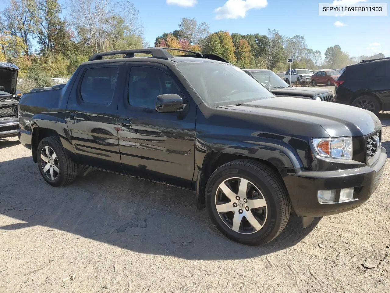 2014 Honda Ridgeline Rtl-S VIN: 5FPYK1F69EB011903 Lot: 74603374