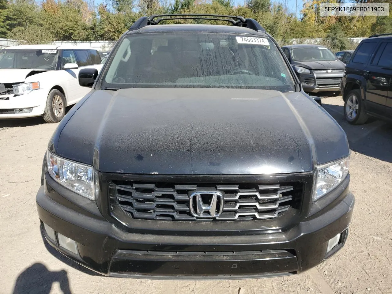 2014 Honda Ridgeline Rtl-S VIN: 5FPYK1F69EB011903 Lot: 74603374