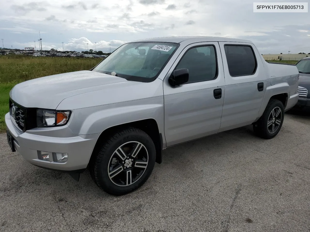 2014 Honda Ridgeline Sport VIN: 5FPYK1F76EB005713 Lot: 74694724