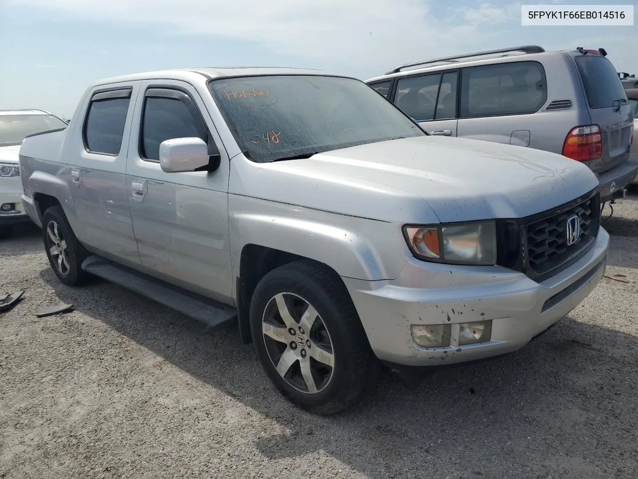 2014 Honda Ridgeline Rtl-S VIN: 5FPYK1F66EB014516 Lot: 75165214