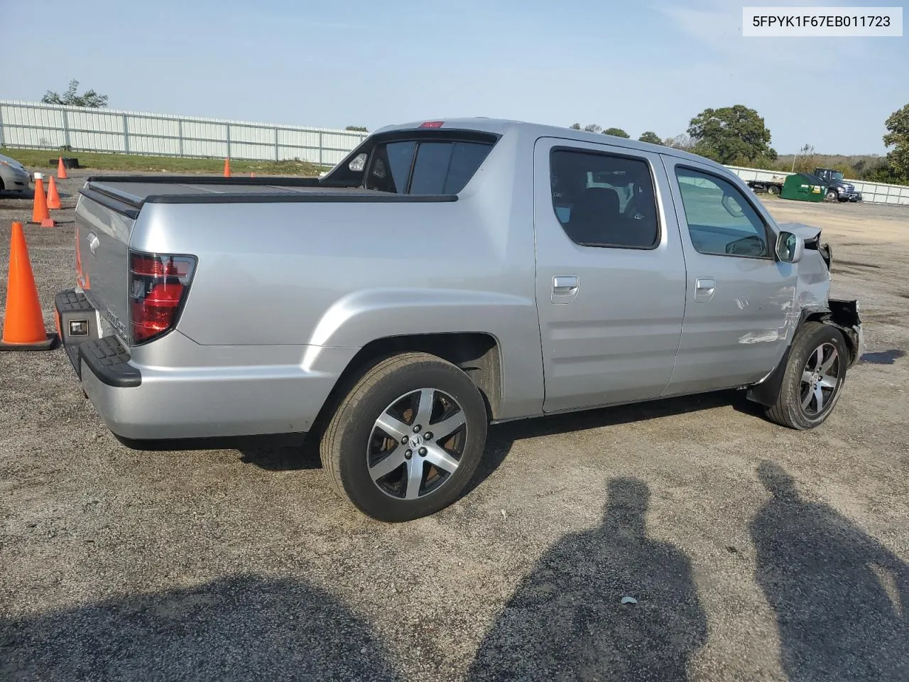 2014 Honda Ridgeline Rtl-S VIN: 5FPYK1F67EB011723 Lot: 75641954