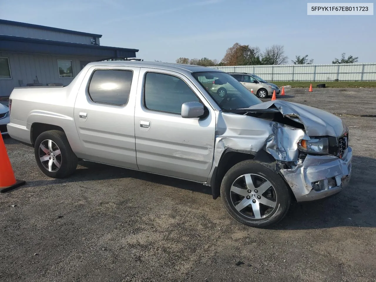 2014 Honda Ridgeline Rtl-S VIN: 5FPYK1F67EB011723 Lot: 75641954